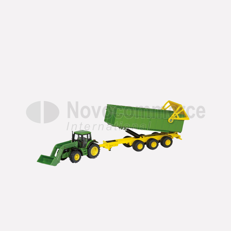 MCU184300000 – JOHN DEERE TRAKTOR S UTOVARIVAČEM I PRIKOLICOM