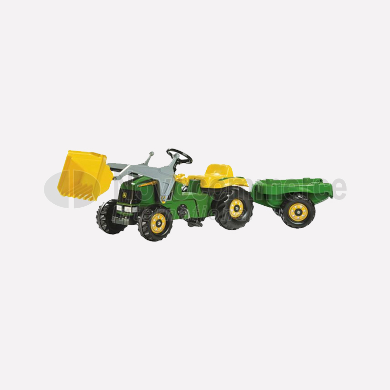 MCR023110000 – JOHN DEERE rollyKid pedalina sa prednjim utovarivačem i prikolicom